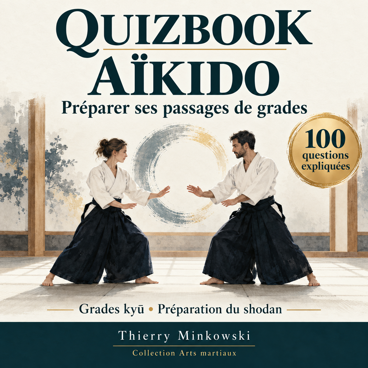 Couverture QuizBook Aïkido : préparer ses passages de grades, 100 questions expliquées